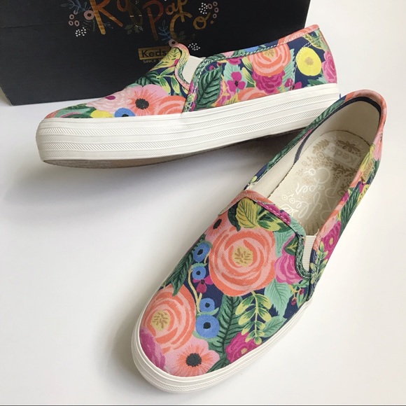 keds floral slip on